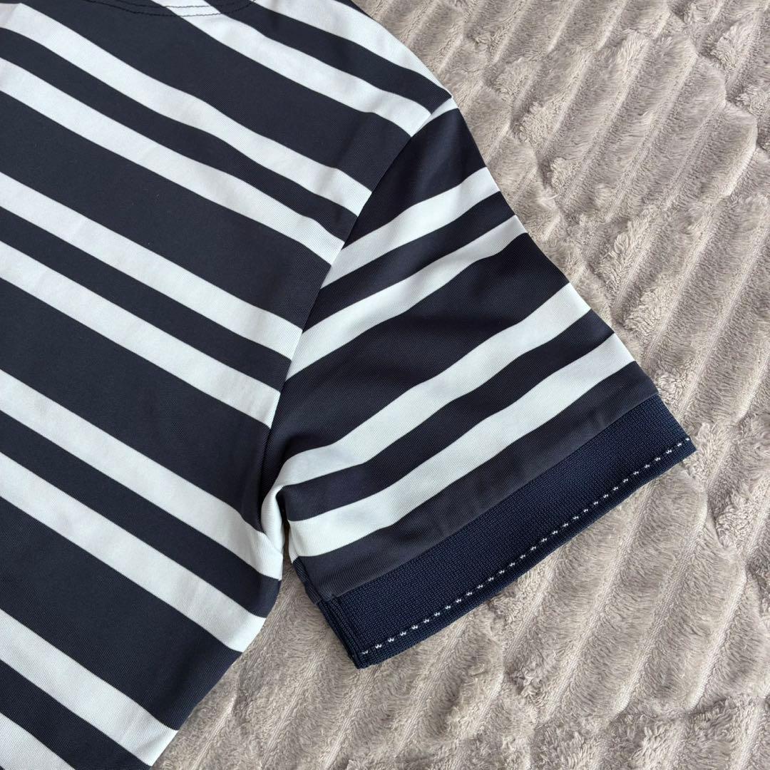 BRIEFING MENS STRIPE POLO ボーダーポロシャツ　Lサイズ