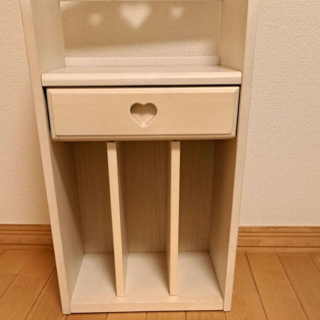 カントリー家具　天然木　ラック　 引き出し付き 　収納　チェスト　キャビネット