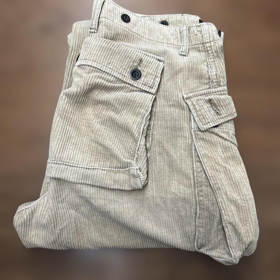 JOHNBULLジョンブル 太畝コーデュロイ モンキーパンツP-44カーゴパンツ
