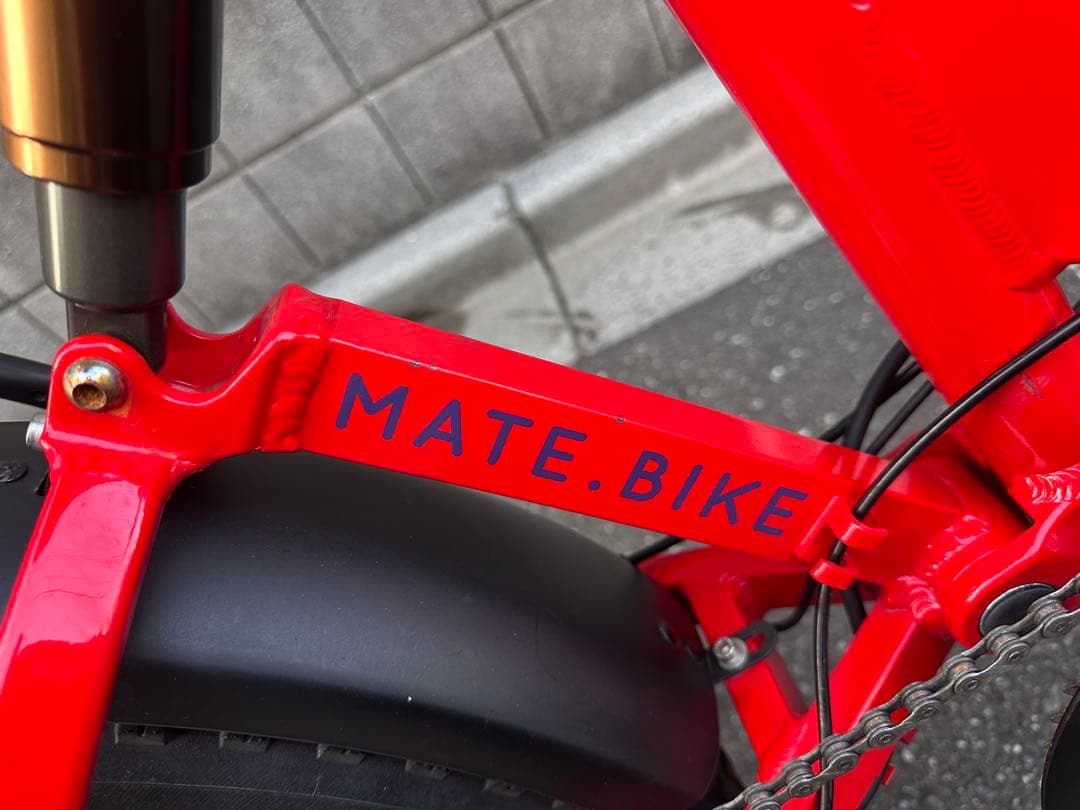 MATE X250 電動アシスト自転車 レッド
