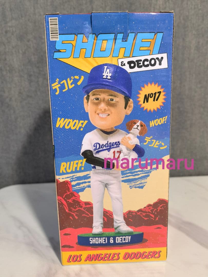 [本物]8月28日来場者限定 大谷翔平&デコピン ボブルヘッド ドジャース ⑨