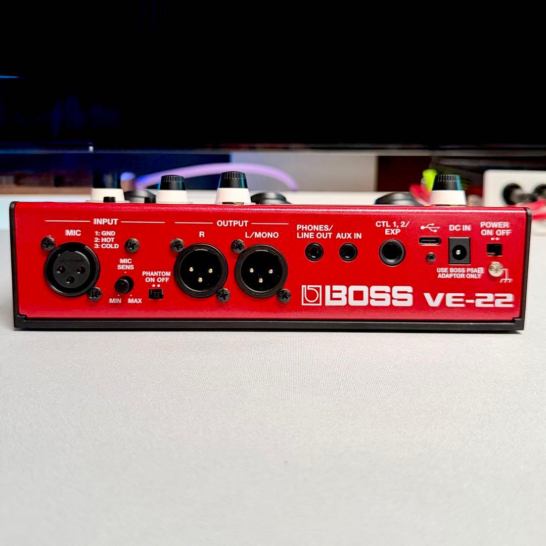 【極美品】BOSS VE-22 Vocal Performer (新品電池付)
