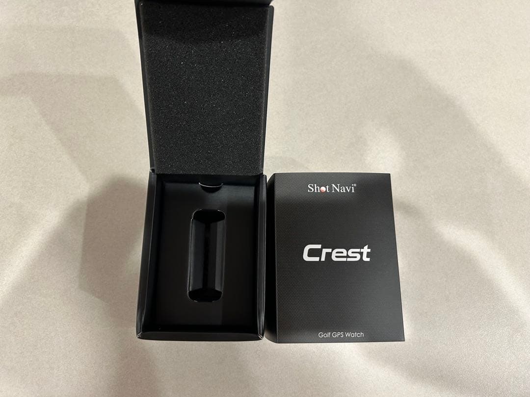 ShotNavi Crest ショットナビクレスト　白　ケース付　ゴルフウォッチ