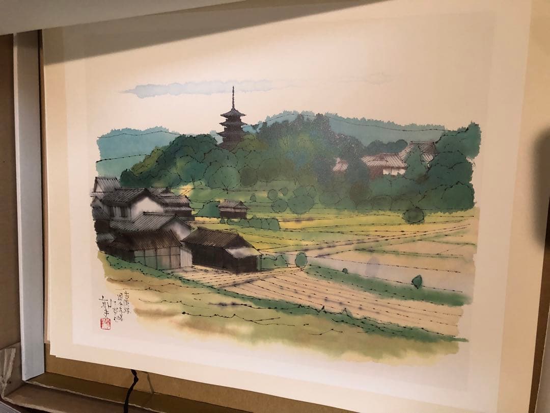 額装版　平山郁夫　日本の道を描く　精選画集