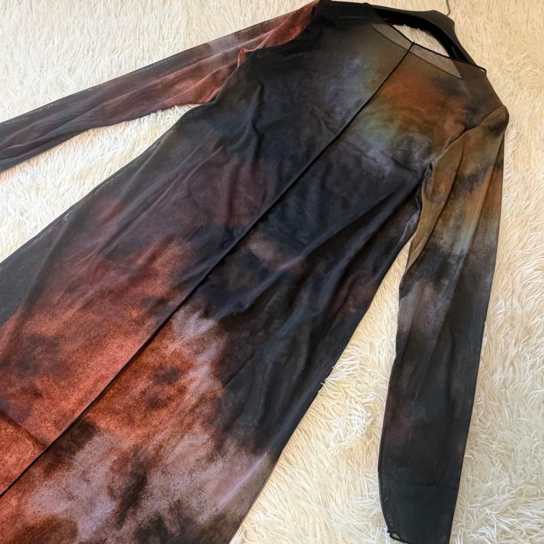 美品　AMERI MIRANDA TAIDAI SHEER LONG TOP