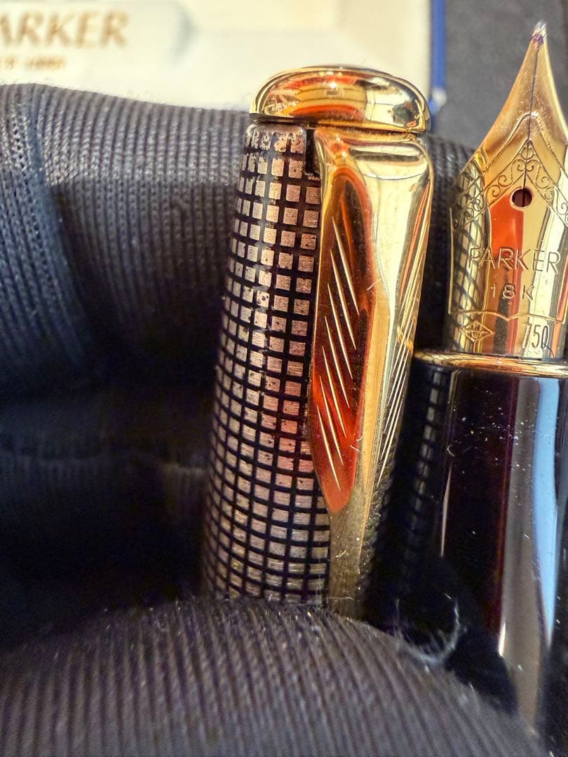 Parker 万年筆 スターリング925 銀無垢　K18 750 K18-750