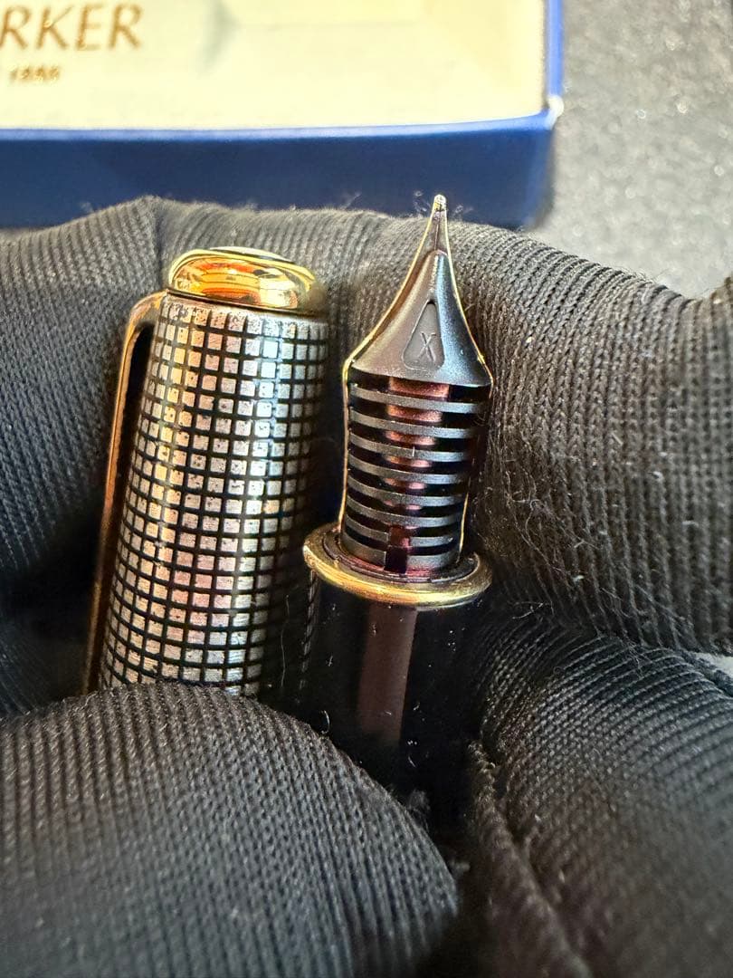 Parker 万年筆 スターリング925 銀無垢　K18 750 K18-750