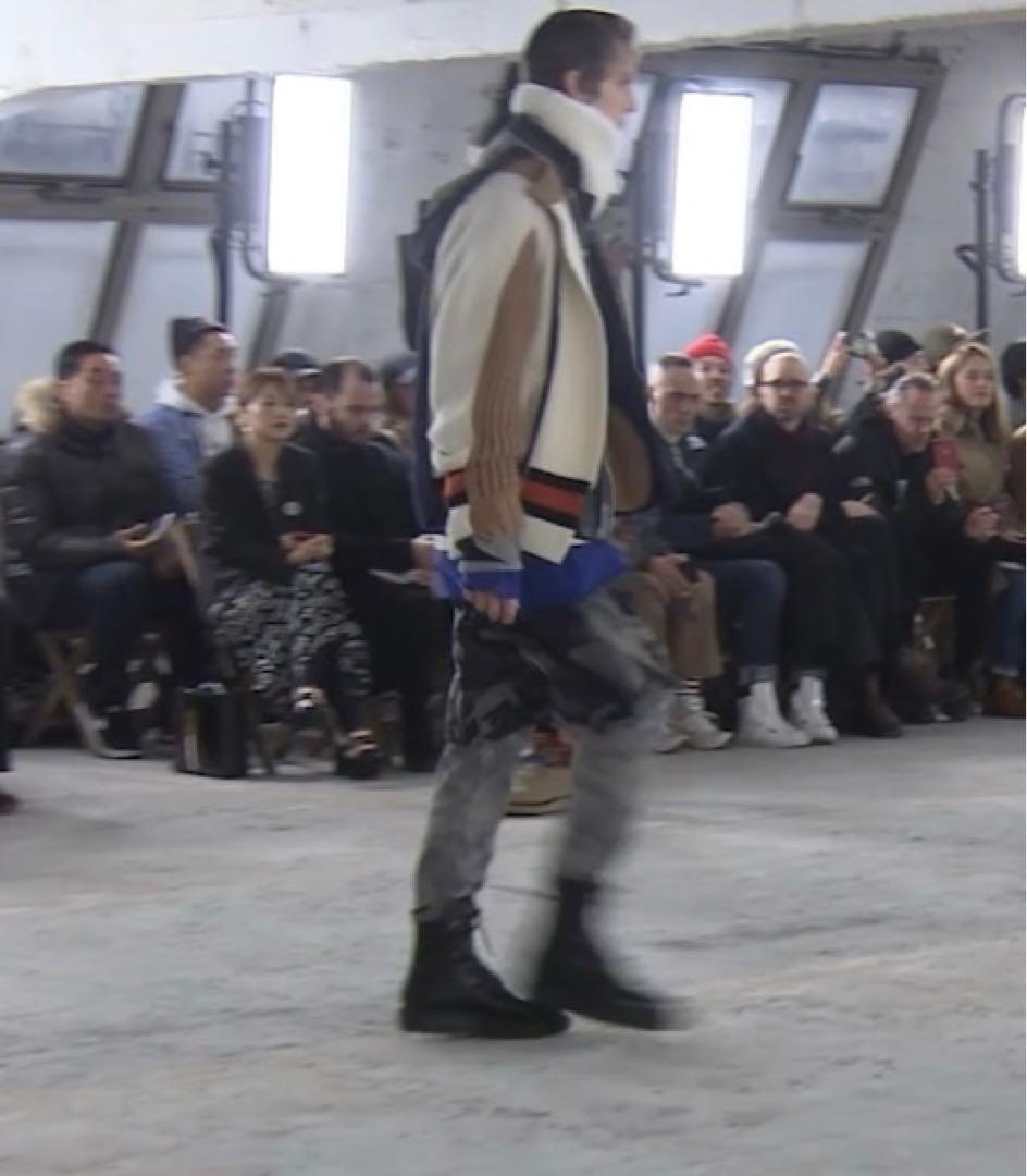 Sacai ジップアップ ライダースニット 1 18-04025 18AW