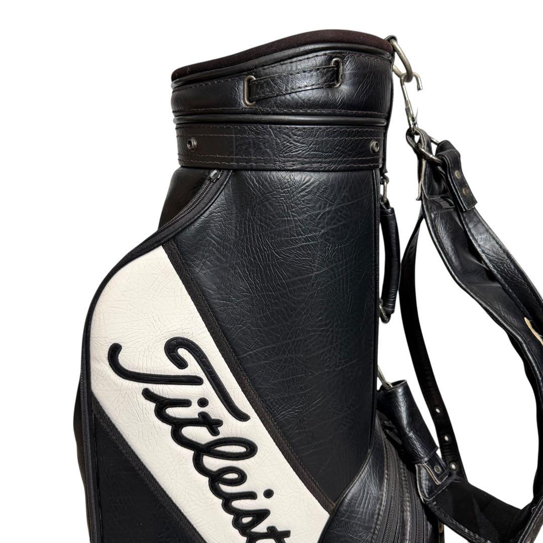 【超希少】Titleist 本革 キャディバッグ 6分割 廃盤 高級モデル