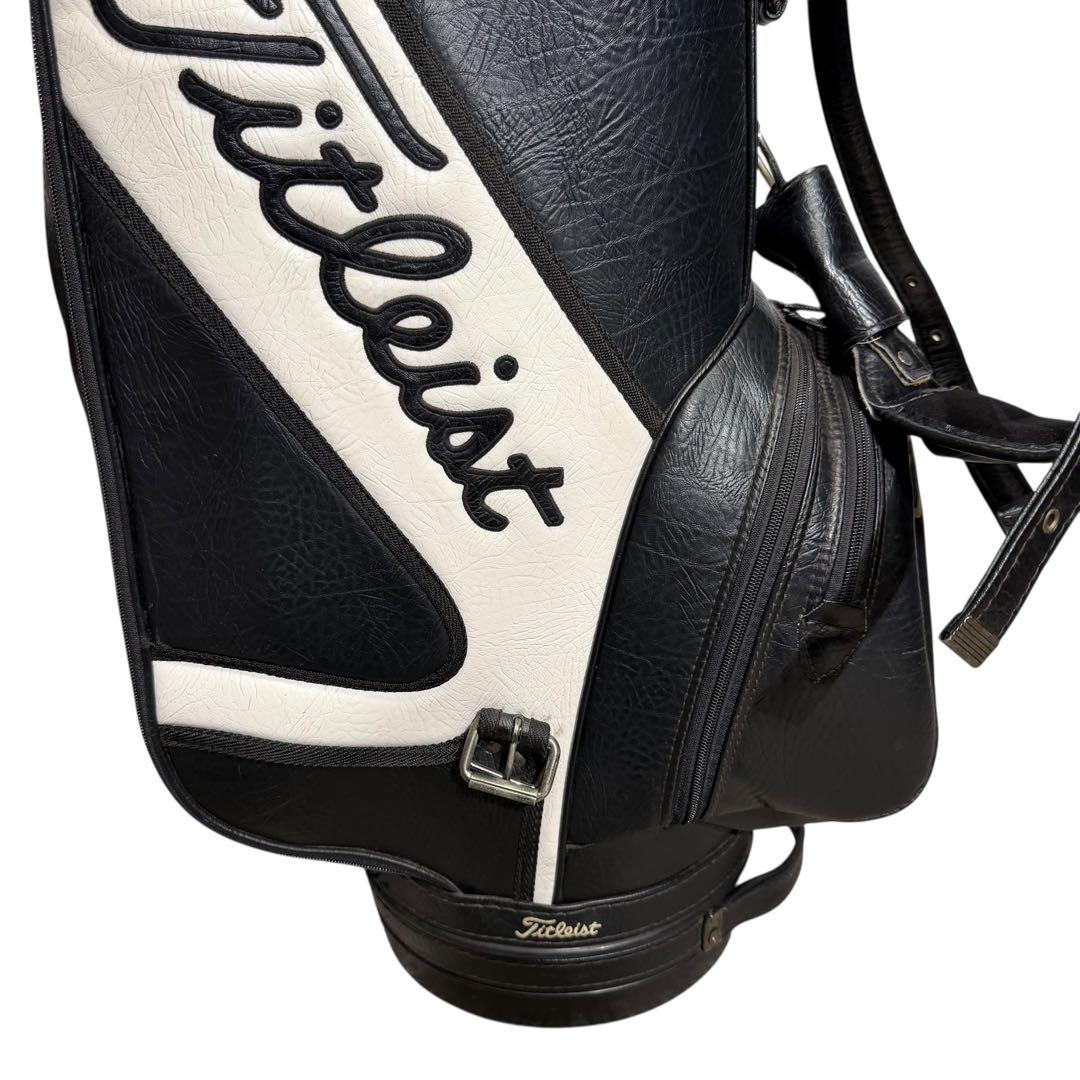 【超希少】Titleist 本革 キャディバッグ 6分割 廃盤 高級モデル