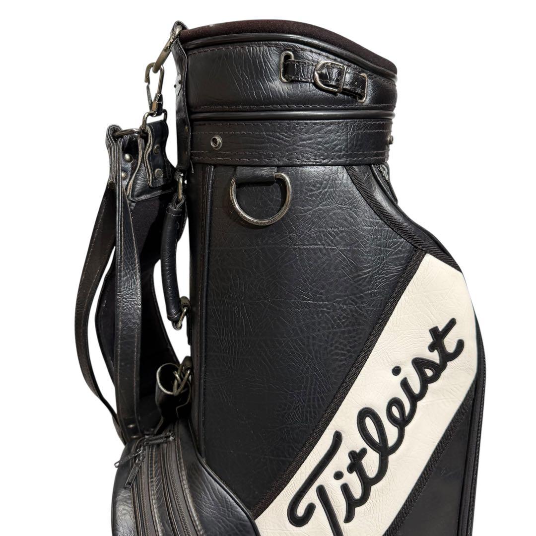 【超希少】Titleist 本革 キャディバッグ 6分割 廃盤 高級モデル