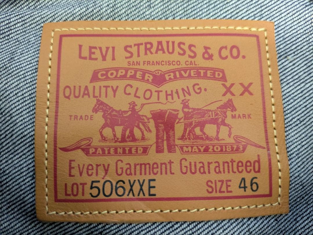 未使用 46 506XXE 1936年モデル Levi's LVC T-BACK