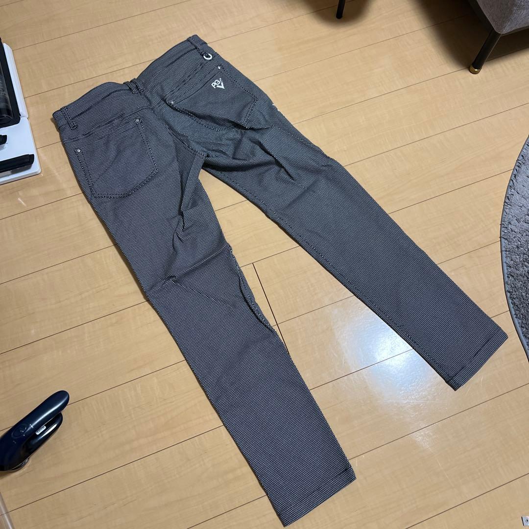 【美品】パーリーゲイツ　メンズ　千鳥グレー　サイズ5（Lサイズ）