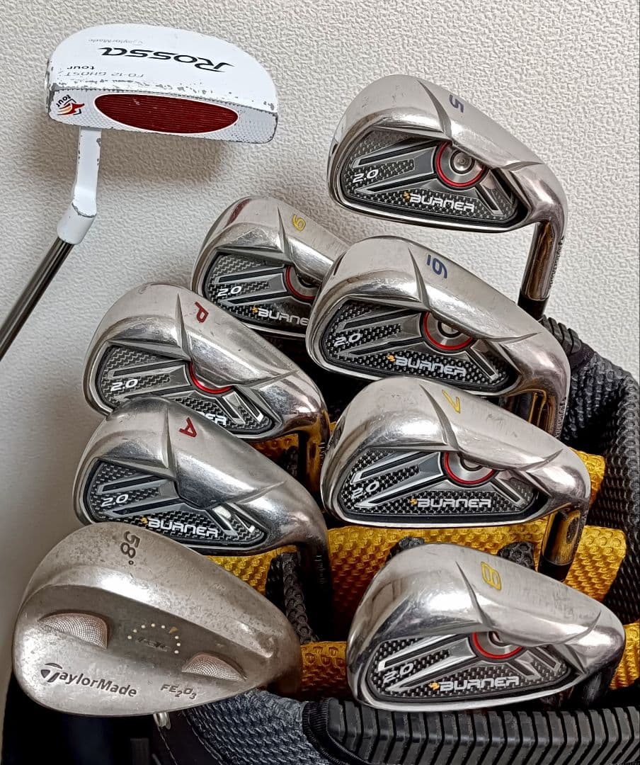 軽量白ヘッド仕様 TaylorMade12本セット RBZ/BURNER2.0