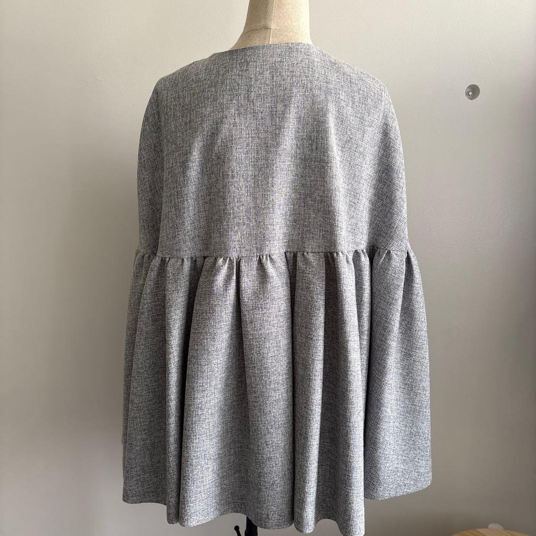 SEVEN TEN by MIHO KAWAHITOツイードフレアショートコート
