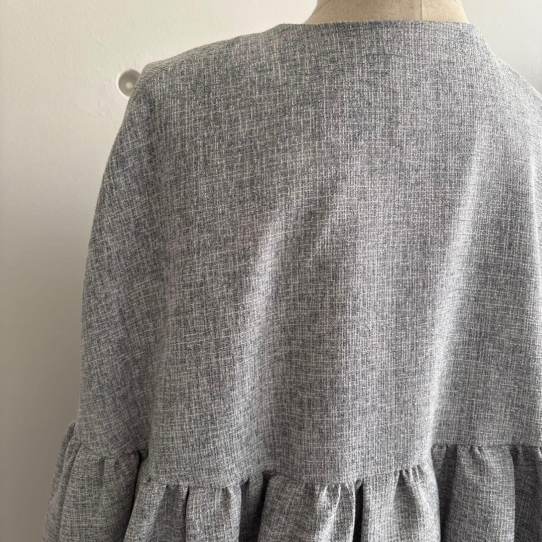 SEVEN TEN by MIHO KAWAHITOツイードフレアショートコート