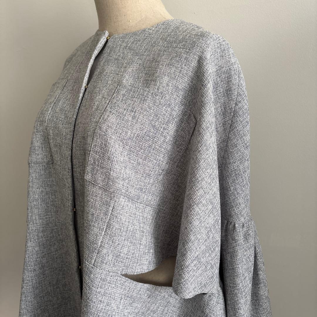 SEVEN TEN by MIHO KAWAHITOツイードフレアショートコート