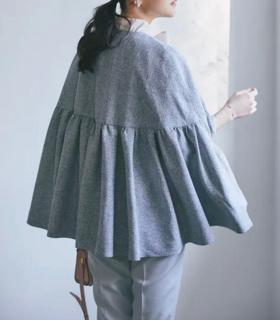 SEVEN TEN by MIHO KAWAHITOツイードフレアショートコート