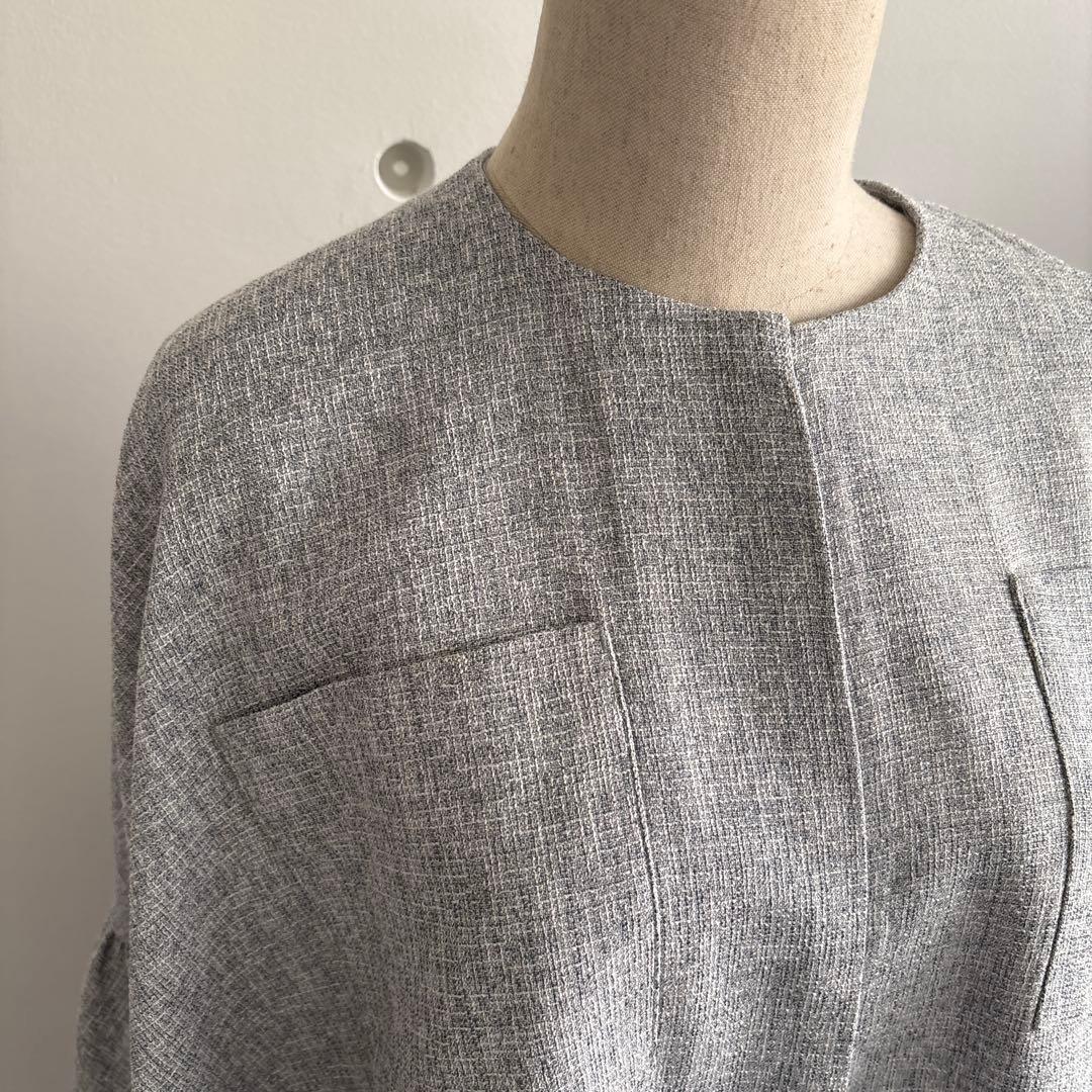 SEVEN TEN by MIHO KAWAHITOツイードフレアショートコート