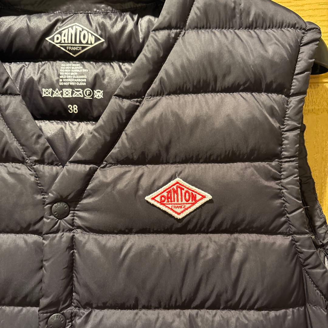 美品!DANTONダントン インナーダウンベスト 38 黒