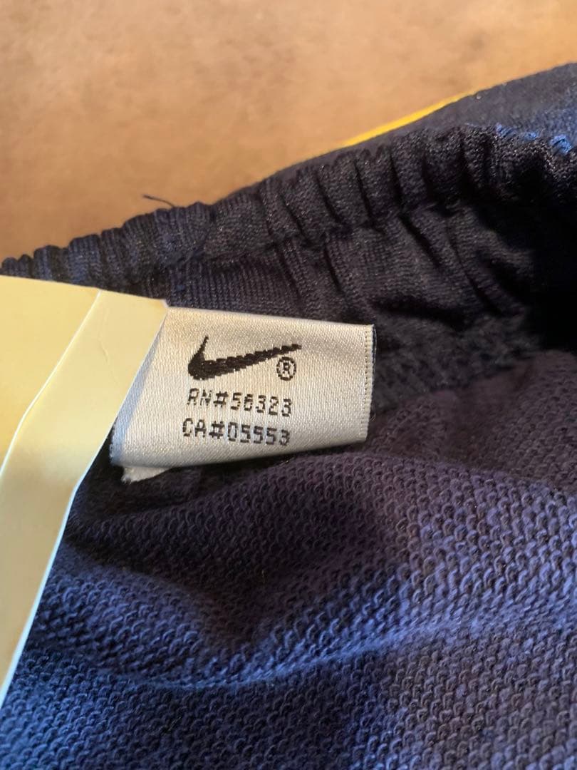 90s Nike ネイビー ジャージパンツ 銀タグ 紙タグ L サイズ