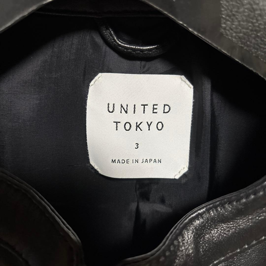 UNITED TOKYO シングルライダース サイズ　3 美品