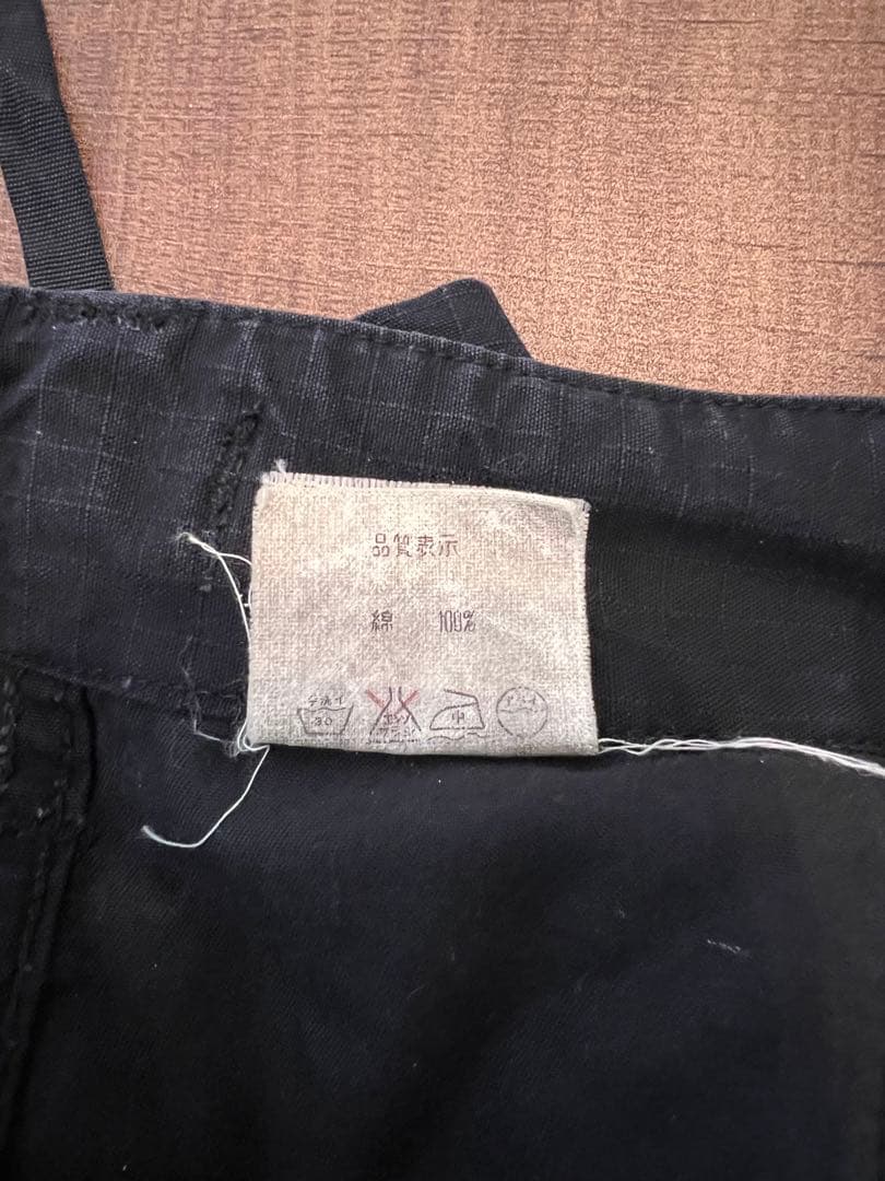 【希少アーカイブ】WTAPS リップストップ カーゴパンツ 黒 ダブルタップス