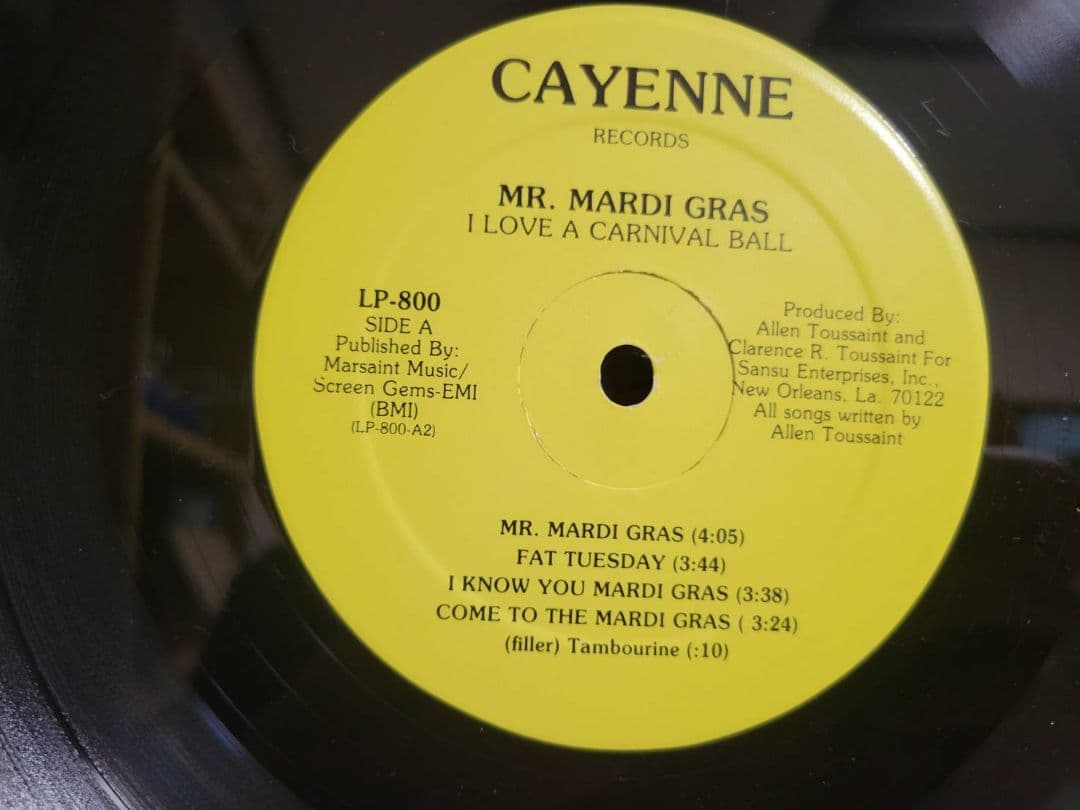 Allen Toussaint 『Mr. Mardi Gras ～』オリジナル