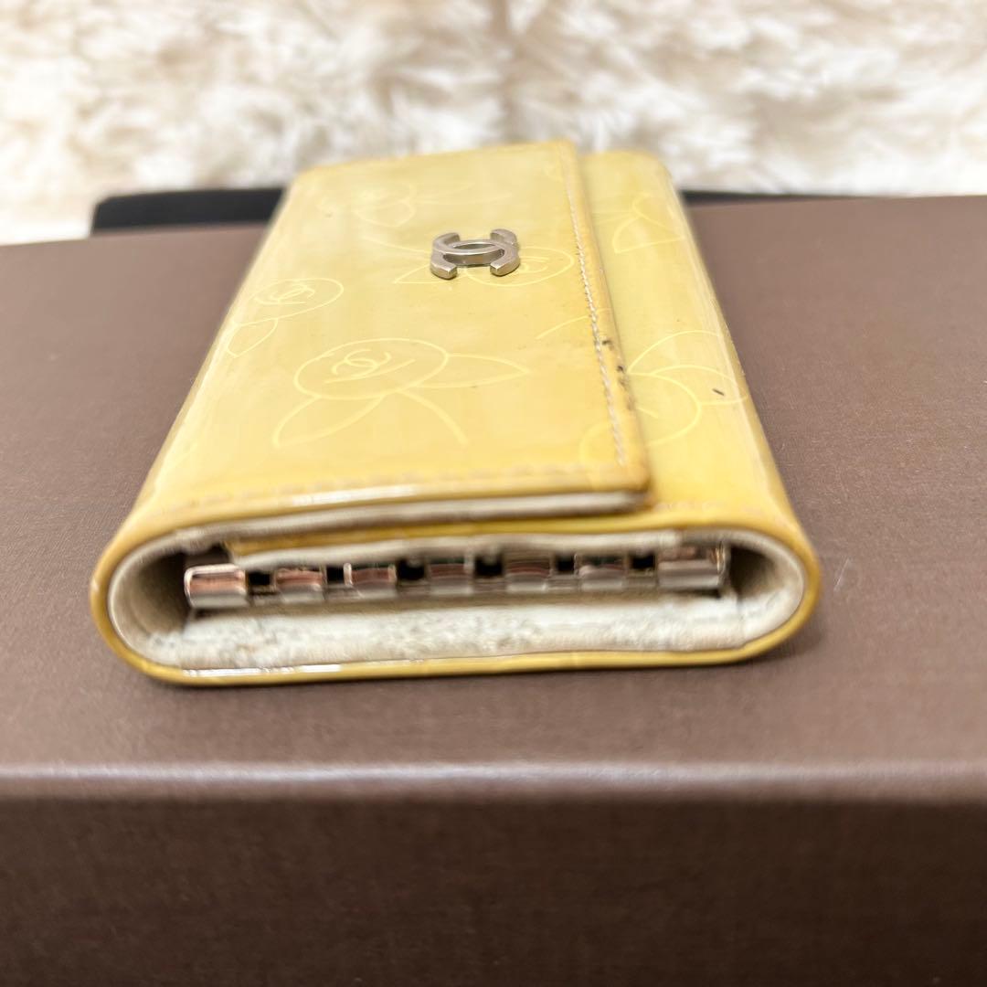【高級】CHANEL シャネル キーケース ココマーク エナメル
