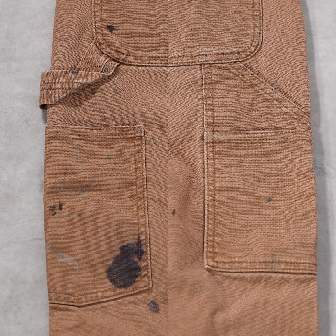カーハート W34 ダックパンツ ペインター ボトム 古着 ベージュ 18285