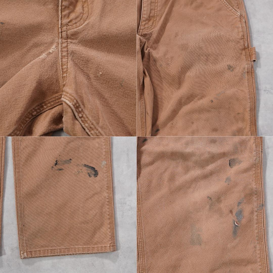 カーハート W34 ダックパンツ ペインター ボトム 古着 ベージュ 18285