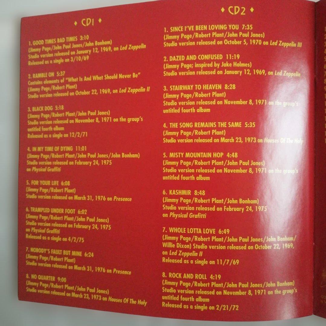 LED ZEPPELIN CELEBRATION DAY 2枚セット