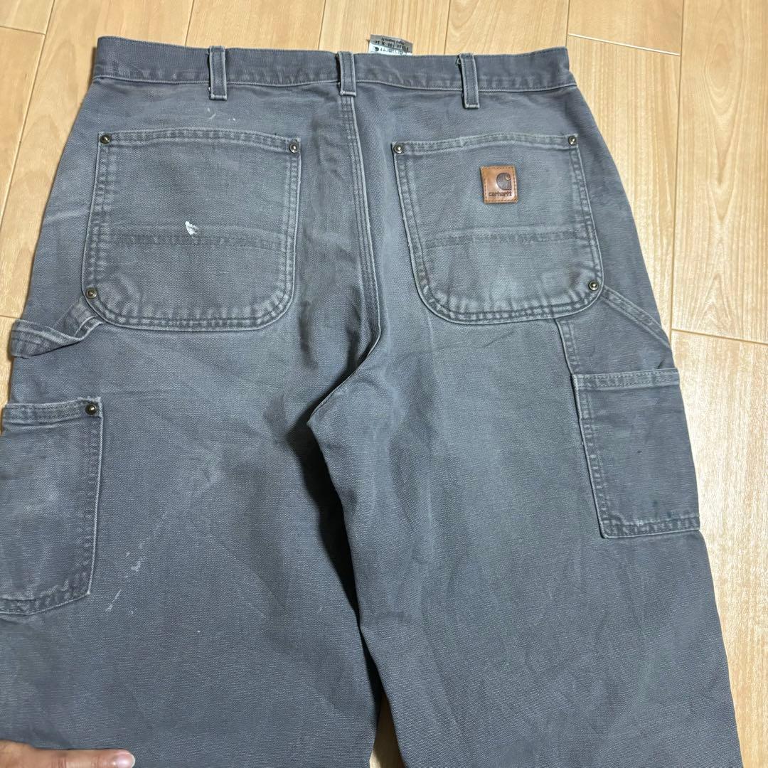 carhartt Mexico GVL グレー ダブルニー ダック ワークパンツ