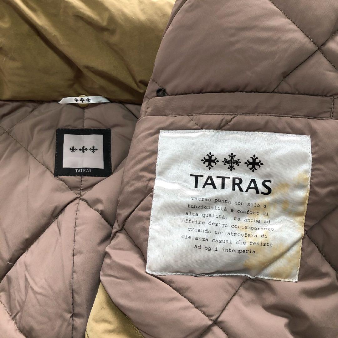 TATRAS*タトラス　ポンチョコート　ファー付き　ダウン　ベージュ　1