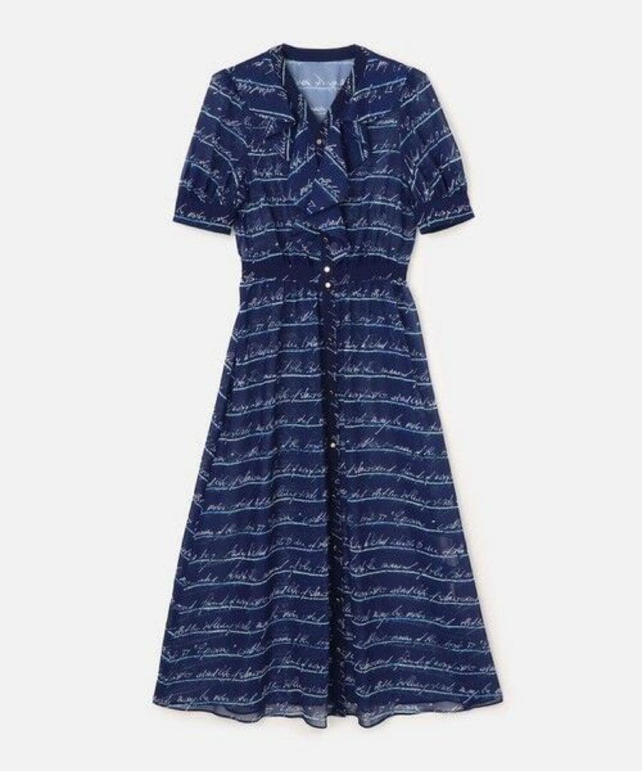 LOULOU WILLOUGHBY RATTIレタードボーダーワンピース美品