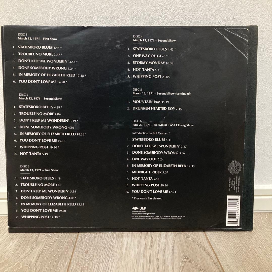 ALLMAN BROTHERS BAND オールマンブラザーズバンド 6CD