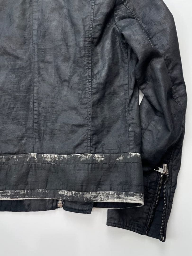 DIESEL 定価11万コーティングライダースジャケット
