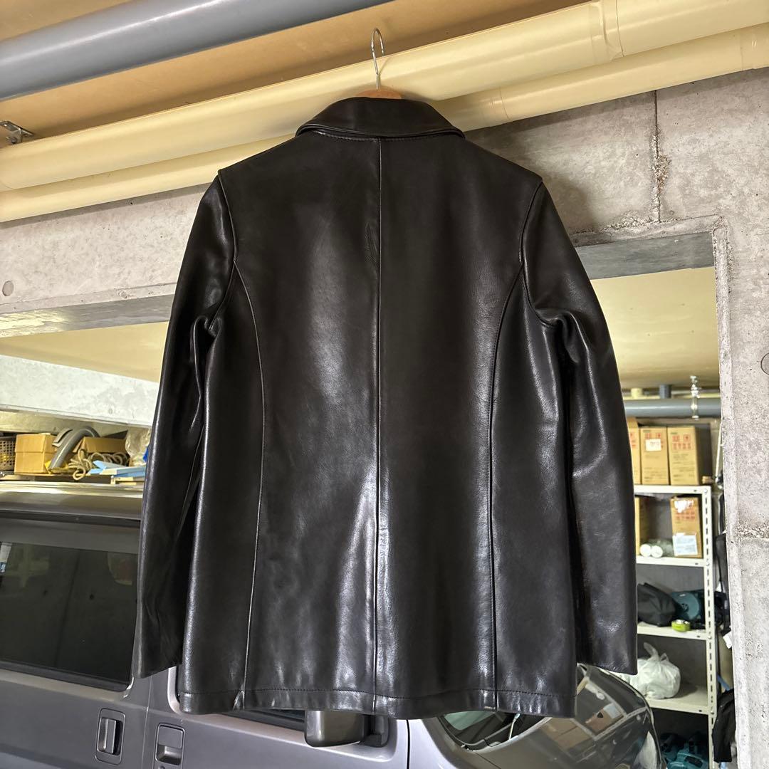 ジャケット・アウター a.p.c. leather zip jacket archive