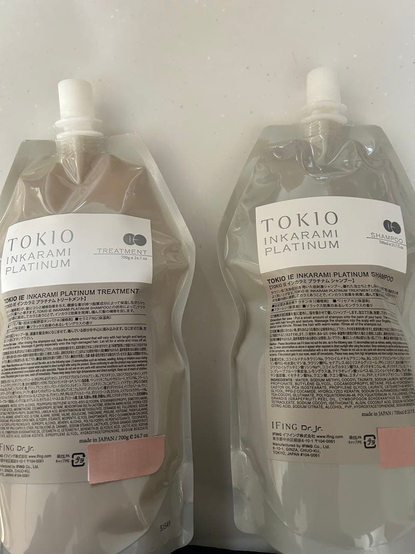 新品 TOKIO プラチナム 700ml シャンプー トリートメント セット