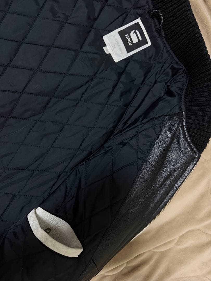 G-Star RAW 限定版 スタジャン スカジャン レザージャケット 本革