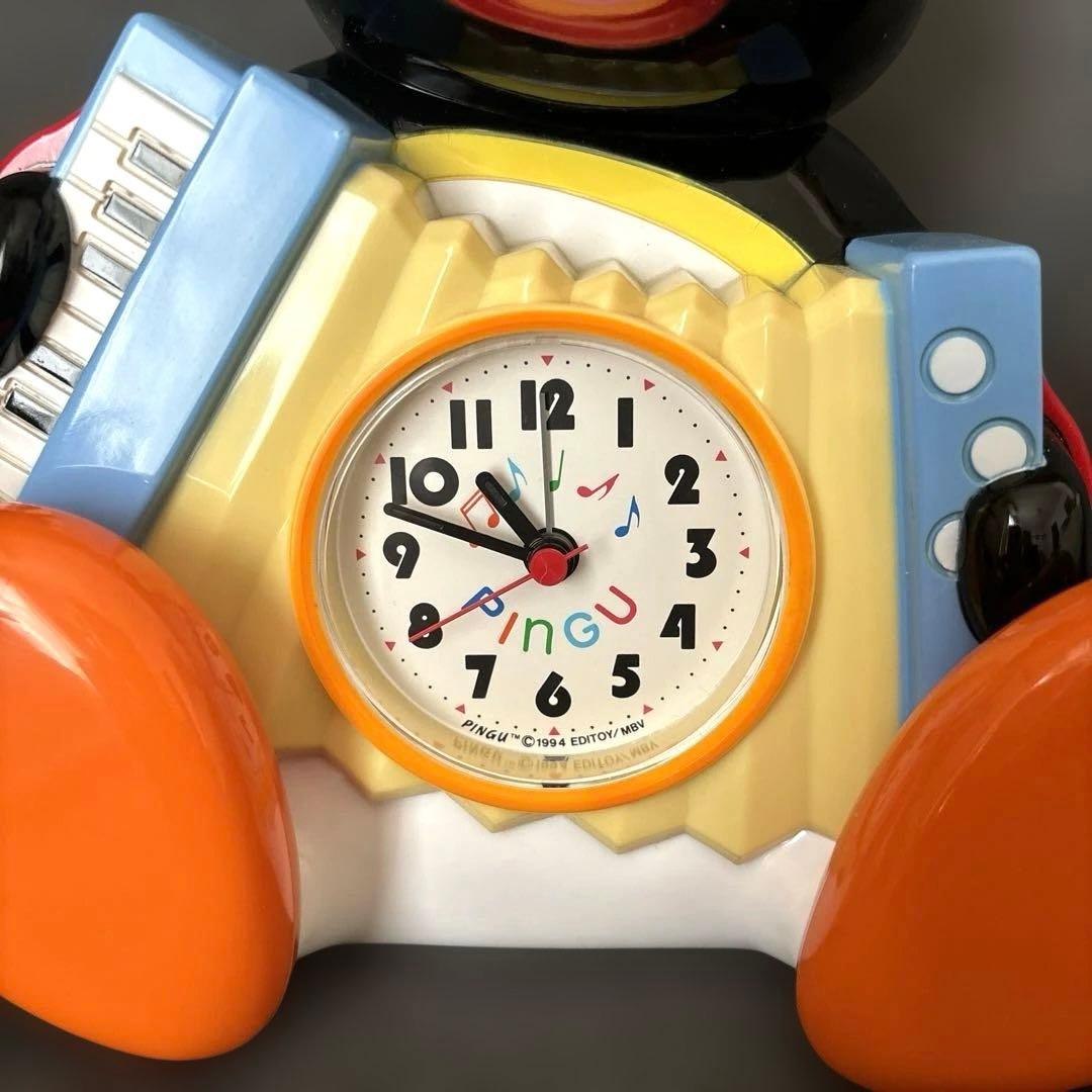 【レア】ピングー 目覚まし時計 アコーディオン型　おしゃべりクロック PINGU