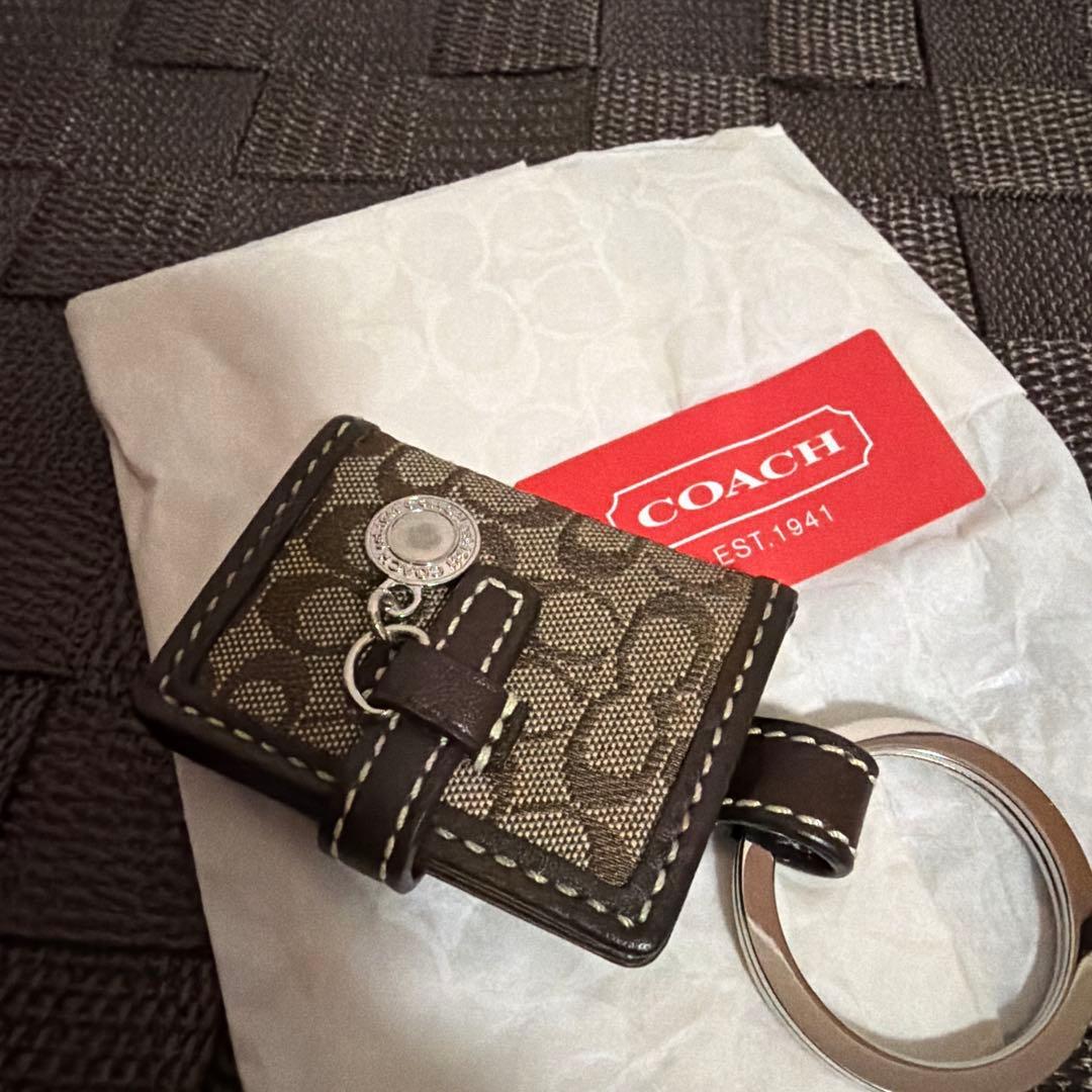 未使用　coach コーチ　キーリング　シグネチャー　ユニセックス