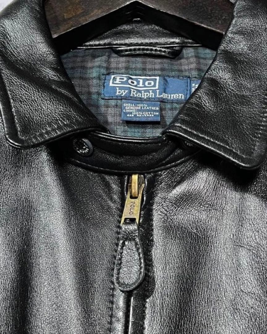 Used 美品ラルフローレン レザージャケットXXL
