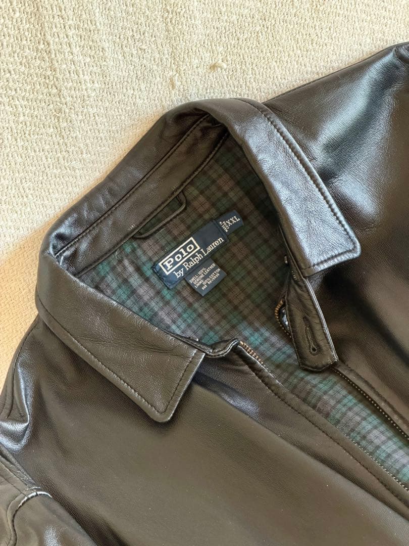 Used 美品ラルフローレン レザージャケットXXL
