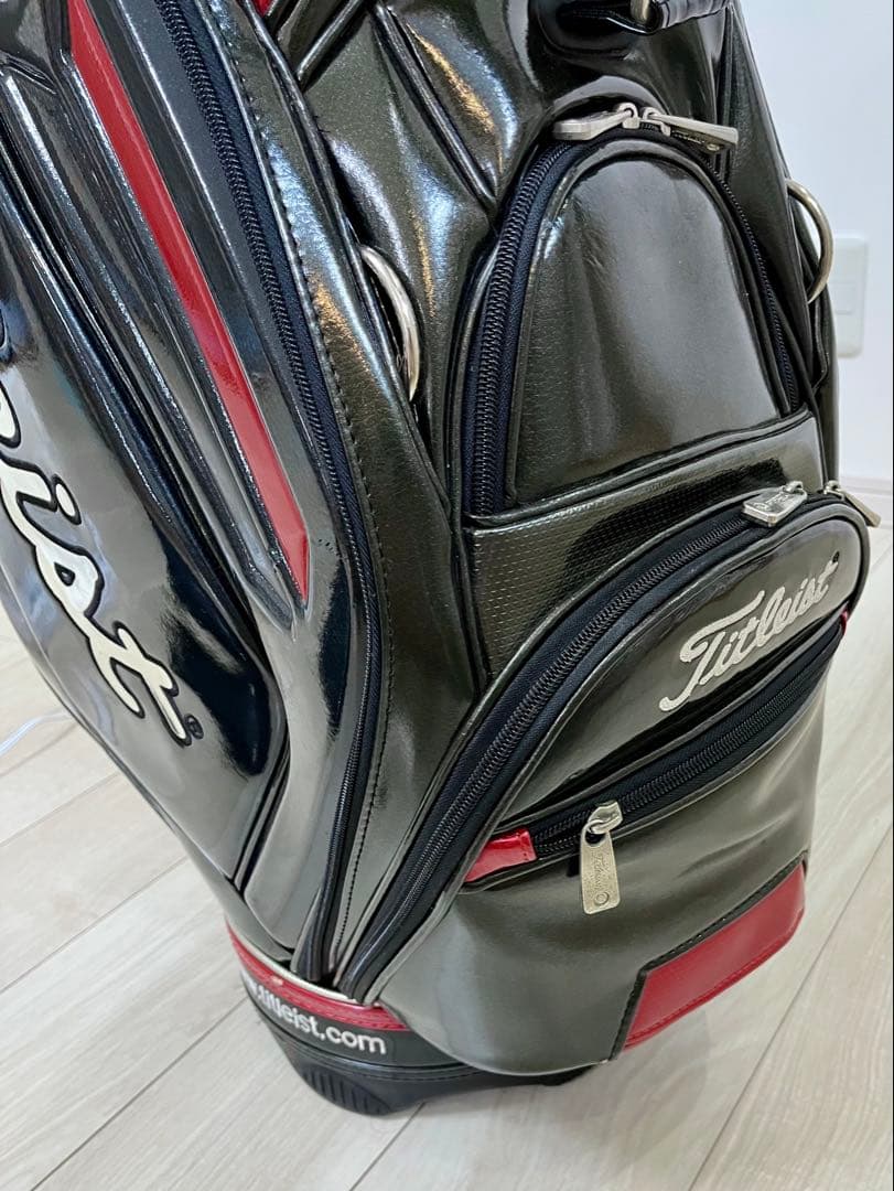 Titleist ゴルフバッグ 黒/赤