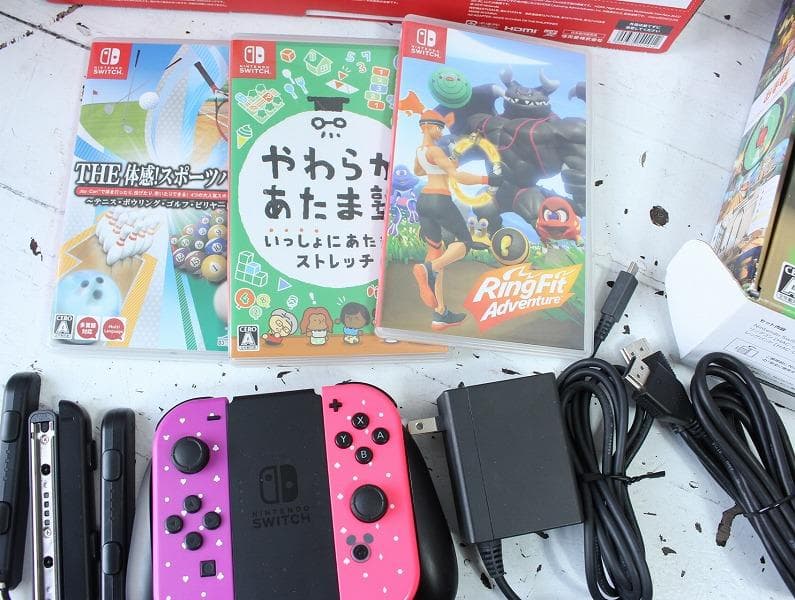 ニンテンドースイッチ ソフト3本 Joy-con4個付き