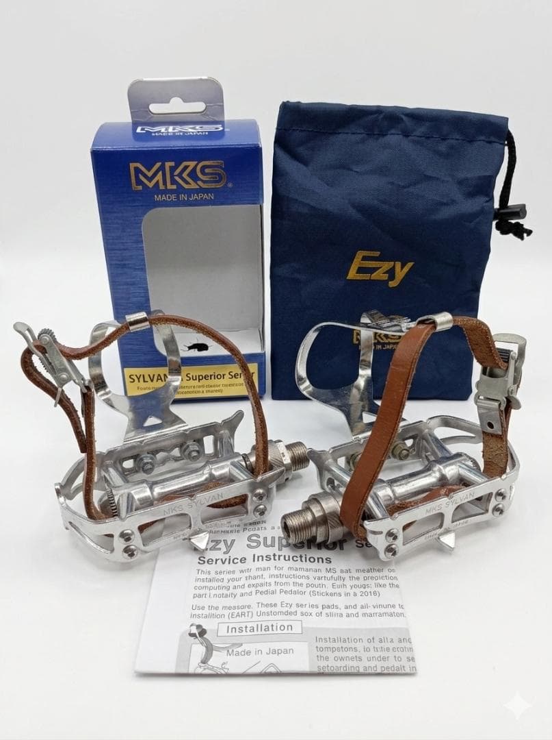 三ヶ島ペダルezy superior 左右セットペダル+トゥーグリップセット