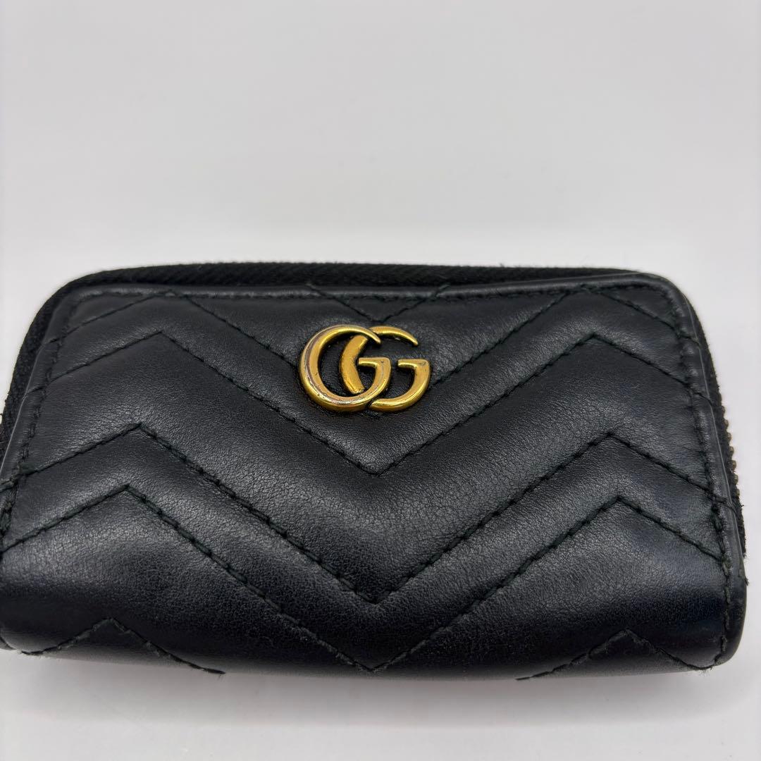 GUCCI キーケース　ケース　ブラック　キルティング　498127 小物