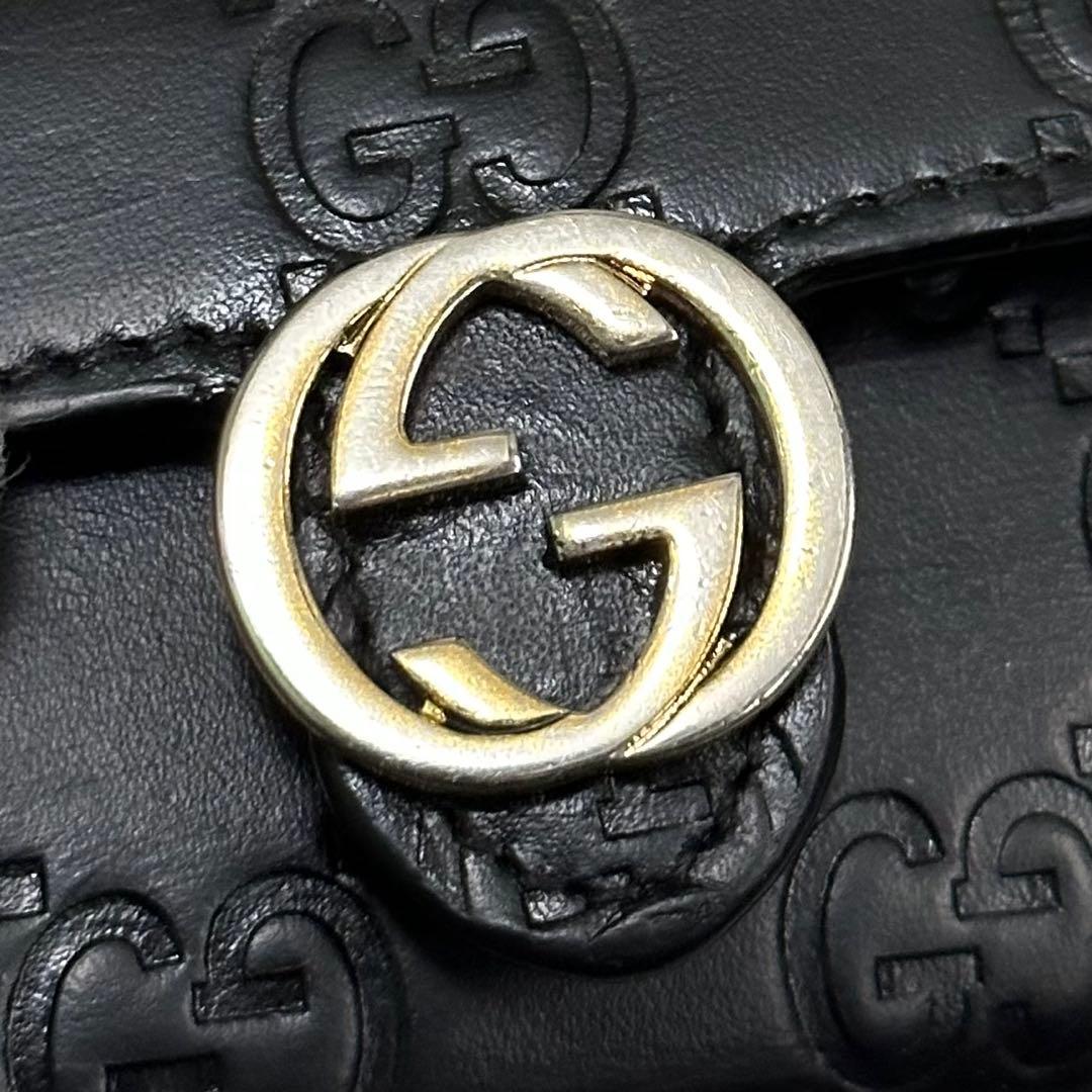 GUCCI グッチ　キーケース　６連　インターロッキング　グッチシマ　GG