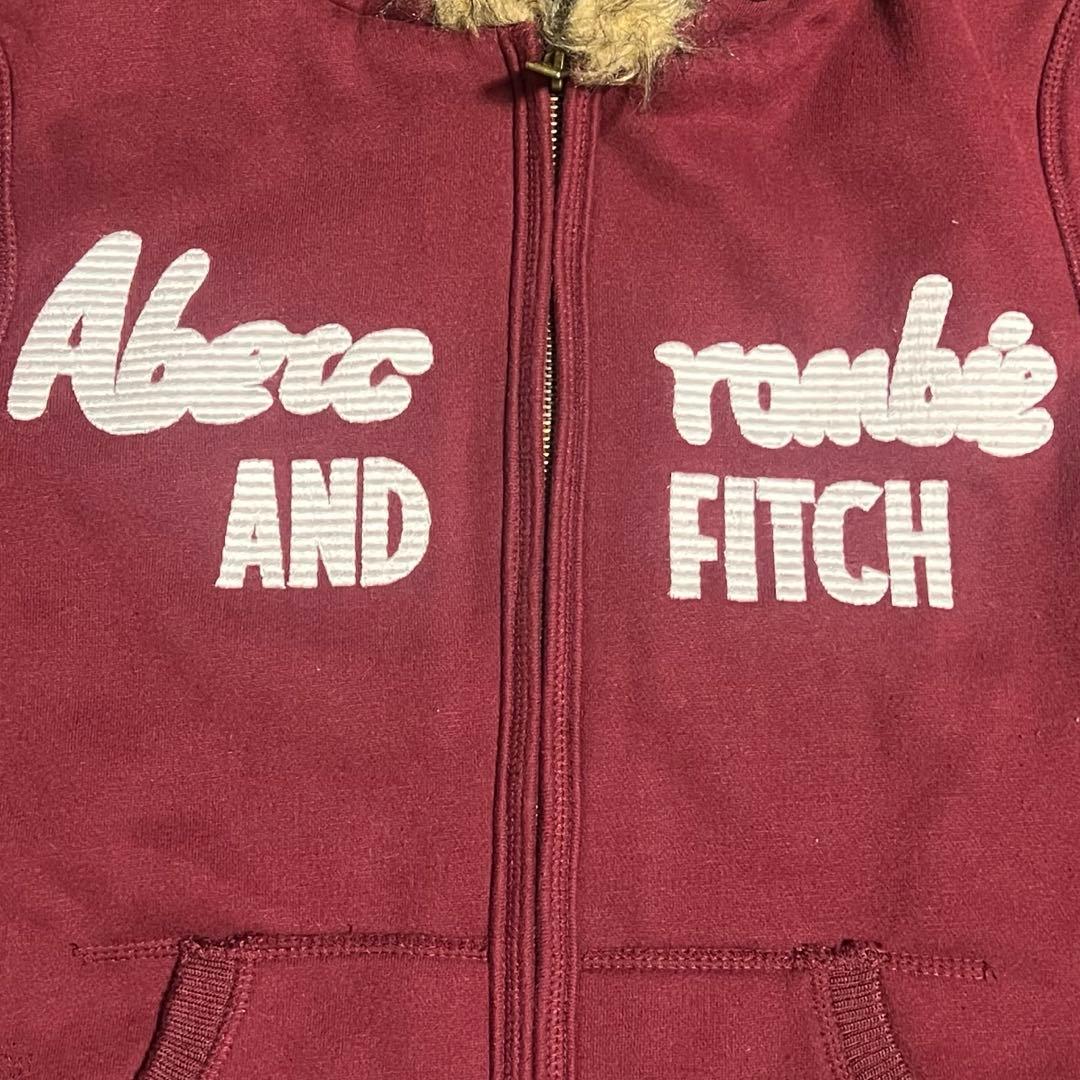 【美品】Abercrombie&Fitch アバクロ ファーダブルジップパーカー